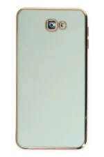 Newface Samsung Galaxy J7 Prime Kılıf Volet Silikon - Açık Yeşil