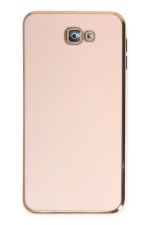 Newface Samsung Galaxy J7 Prime Kılıf Volet Silikon - Pembe