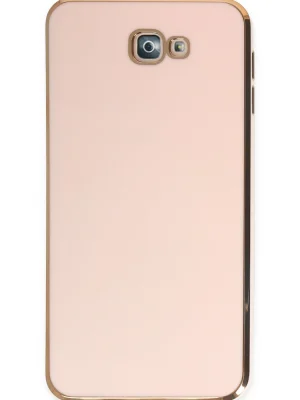 Newface Samsung Galaxy J7 Prime Kılıf Volet Silikon - Pembe