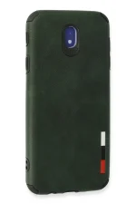 Newface Samsung Galaxy J7 Pro / J730 Kılıf Loop Deri Silikon - Yeşil - Görsel 3