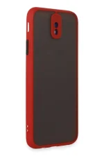 Newface Samsung Galaxy J7 Pro / J730 Kılıf Montreal Silikon Kapak - Kırmızı - Görsel 2