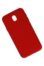 Newface Samsung Galaxy J7 Pro / J730 Kılıf Nano içi Kadife Silikon - Kırmızı - Görsel 2