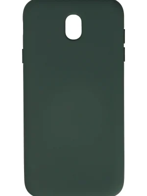 Newface Samsung Galaxy J7 Pro / J730 Kılıf Nano içi Kadife Silikon - Koyu Yeşil