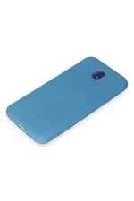 Newface Samsung Galaxy J7 Pro / J730 Kılıf Nano içi Kadife Silikon - Mavi - Görsel 4
