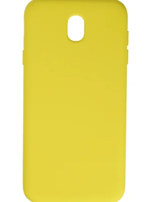 Newface Samsung Galaxy J7 Pro / J730 Kılıf Nano içi Kadife Silikon - Sarı