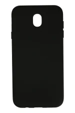Newface Samsung Galaxy J7 Pro / J730 Kılıf Nano içi Kadife Silikon - Siyah