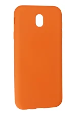 Newface Samsung Galaxy J7 Pro / J730 Kılıf Nano içi Kadife Silikon - Turuncu - Görsel 3