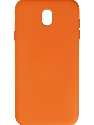 Newface Samsung Galaxy J7 Pro / J730 Kılıf Nano içi Kadife Silikon - Turuncu