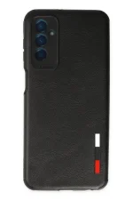 Newface Samsung Galaxy M13 Kılıf Loop Deri Silikon - Siyah