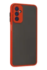 Newface Samsung Galaxy M13 Kılıf Montreal Silikon Kapak - Kırmızı - Görsel 2