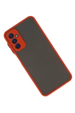 Newface Samsung Galaxy M13 Kılıf Montreal Silikon Kapak - Kırmızı - Görsel 3