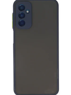 Newface Samsung Galaxy M13 Kılıf Montreal Silikon Kapak - Lacivert