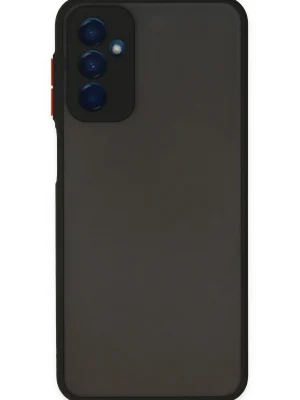 Newface Samsung Galaxy M13 Kılıf Montreal Silikon Kapak - Siyah