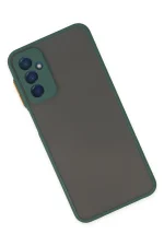 Newface Samsung Galaxy M13 Kılıf Montreal Silikon Kapak - Yeşil - Görsel 2