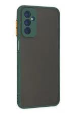 Newface Samsung Galaxy M13 Kılıf Montreal Silikon Kapak - Yeşil - Görsel 3