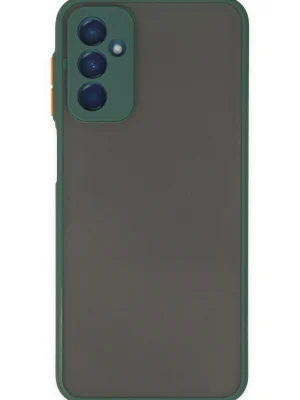 Newface Samsung Galaxy M13 Kılıf Montreal Silikon Kapak - Yeşil