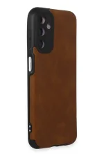 Newface Samsung Galaxy M14 5G Kılıf Loop Deri Silikon - Kahverengi - Görsel 2