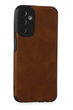 Newface Samsung Galaxy M14 5G Kılıf Loop Deri Silikon - Kahverengi