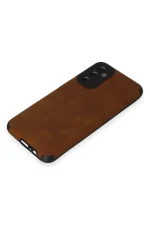 Newface Samsung Galaxy M14 5G Kılıf Loop Deri Silikon - Kahverengi - Görsel 4