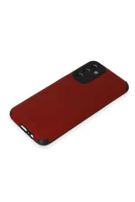 Newface Samsung Galaxy M14 5G Kılıf Loop Deri Silikon - Kırmızı - Görsel 4