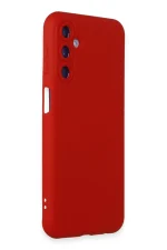 Newface Samsung Galaxy M14 5G Kılıf Nano içi Kadife Silikon - Kırmızı - Görsel 2