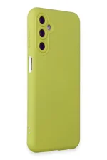 Newface Samsung Galaxy M14 5G Kılıf Nano içi Kadife Silikon - Sarı - Görsel 2