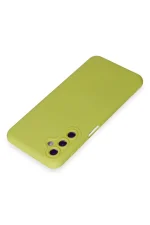 Newface Samsung Galaxy M14 5G Kılıf Nano içi Kadife Silikon - Sarı - Görsel 3