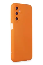Newface Samsung Galaxy M14 5G Kılıf Nano içi Kadife Silikon - Turuncu - Görsel 2
