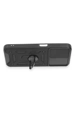 Newface Samsung Galaxy M14 5G Kılıf Pars Lens Yüzüklü Silikon - Siyah - Görsel 3