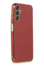 Newface Samsung Galaxy M14 5G Kılıf Volet Silikon - Kırmızı - Görsel 2