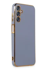 Newface Samsung Galaxy M14 5G Kılıf Volet Silikon - Mavi - Görsel 2