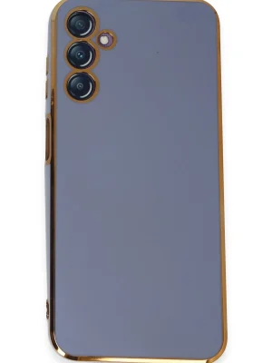 Newface Samsung Galaxy M14 5G Kılıf Volet Silikon - Mavi