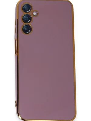 Newface Samsung Galaxy M14 5G Kılıf Volet Silikon - Mor