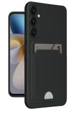 Newface Samsung Galaxy M15 Kelvin Kartvizitli Silikon - Siyah