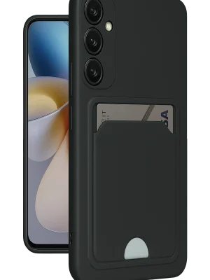 Newface Samsung Galaxy M15 Kelvin Kartvizitli Silikon - Siyah