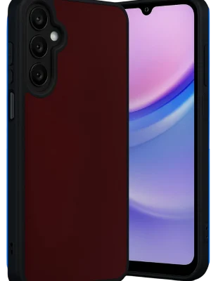 Newface Samsung Galaxy M15 Kılıf Aras Deri Kapak - Bordo