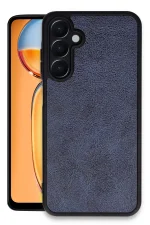 Newface Samsung Galaxy M15 Kılıf Aras Deri Kapak - Lacivert