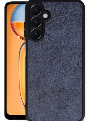 Newface Samsung Galaxy M15 Kılıf Aras Deri Kapak - Lacivert