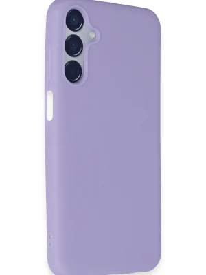 Newface Samsung Galaxy M15 Kılıf First Silikon - Lila