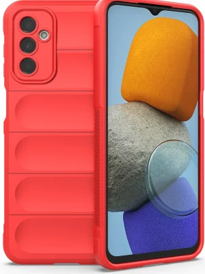 Newface Samsung Galaxy M23 Kılıf Optimum Silikon - Kırmızı