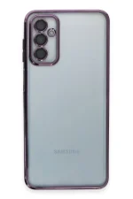 Newface Samsung Galaxy M23 Kılıf Razer Lensli Silikon - Mor - Görsel 2