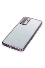 Newface Samsung Galaxy M23 Kılıf Razer Lensli Silikon - Mor - Görsel 4