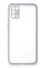 Newface Samsung Galaxy M31 Kılıf Miami Şeffaf Silikon - Lila - Görsel 2