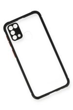 Newface Samsung Galaxy M31 Kılıf Miami Şeffaf Silikon  - Siyah - Görsel 3