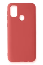 Newface Samsung Galaxy M31 Kılıf Nano içi Kadife Silikon - Kiremit - Görsel 2