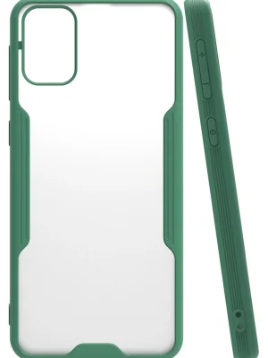 Newface Samsung Galaxy M31 Kılıf Platin Silikon - Yeşil