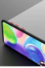 Newface Samsung Galaxy M31 Kılıf Range Yüzüklü Silikon - Siyah-Gold - Görsel 9