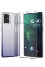 Newface Samsung Galaxy M31S Kılıf Lüx Şeffaf Silikon