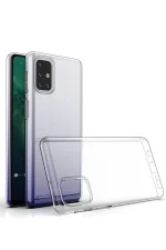 Newface Samsung Galaxy M31S Kılıf Lüx Şeffaf Silikon - Görsel 4