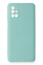 Newface Samsung Galaxy M31S Kılıf Nano içi Kadife Silikon - Turkuaz